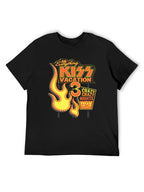 KISS Vacation 3 Crazy Nights Neon Flame Graphic T-Shirt