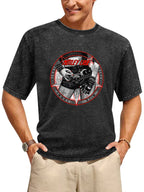 Mötley Crüe Rock Star Circle Graphic T-Shirt