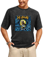 Vintage Washed Def Leppard Kick Graphic T-Shirt