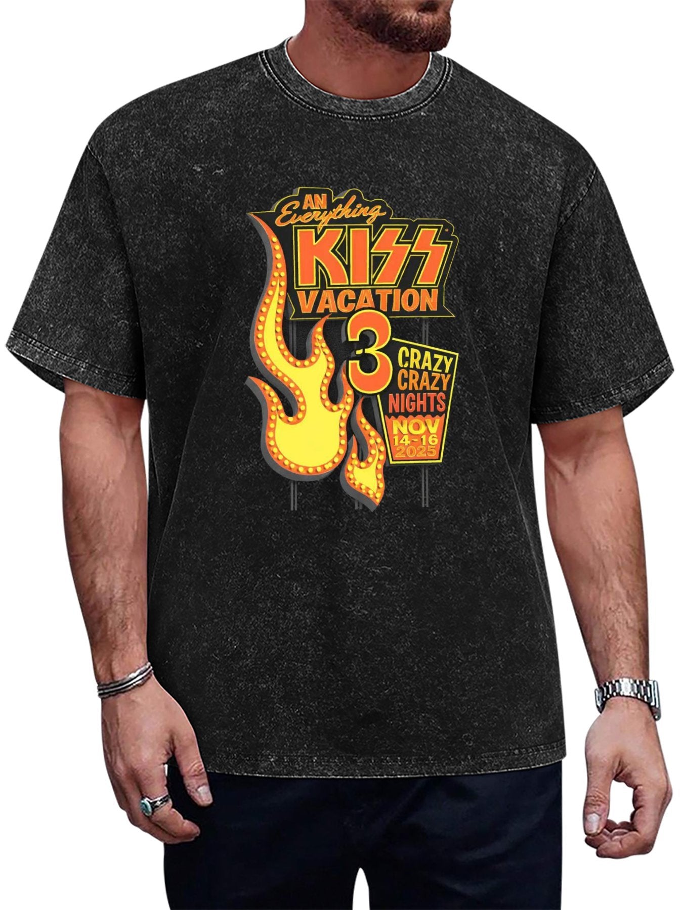 KISS Vacation 3 Crazy Crazy Nights 2025 Graphic T-Shirt Main image