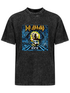 Vintage Washed Def Leppard Kick Graphic T-Shirt