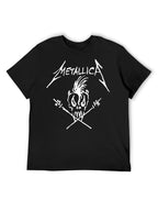 Metallica Punk Skull Graphic T-Shirt