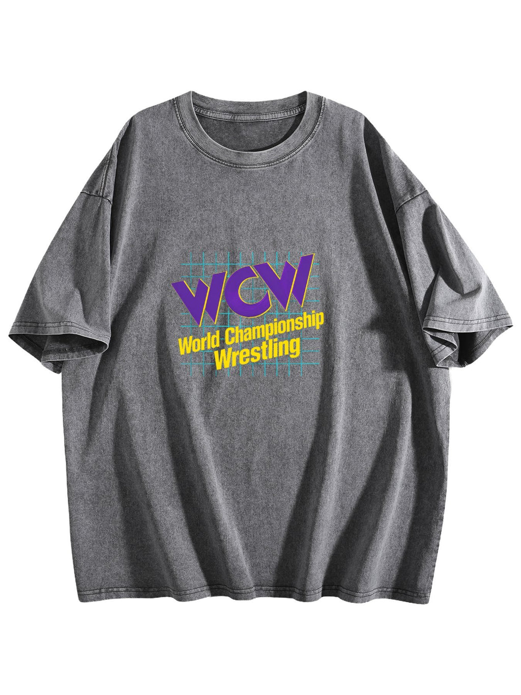 WCW World Championship Wrestling Washed Graphic T-Shirt