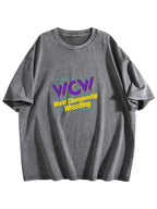 WCW World Championship Wrestling Washed Graphic T-Shirt