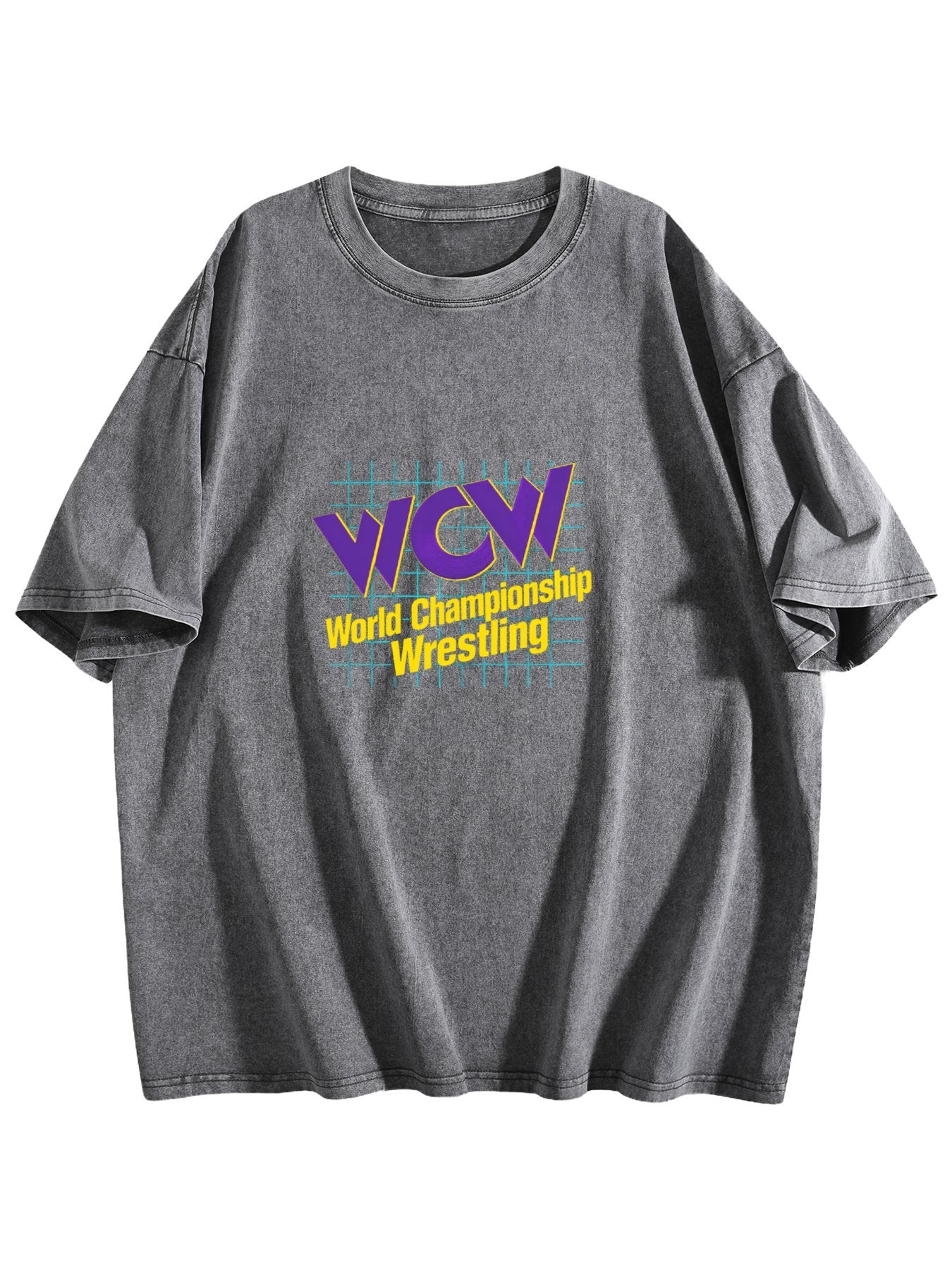 WCW World Championship Wrestling Washed Graphic T-Shirt
