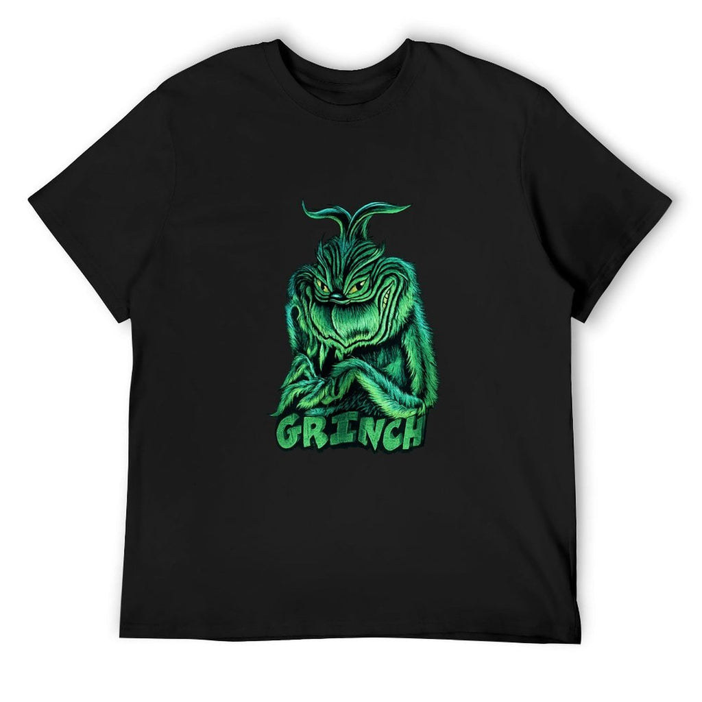 Grinch Character Graphic Black T-Shirt