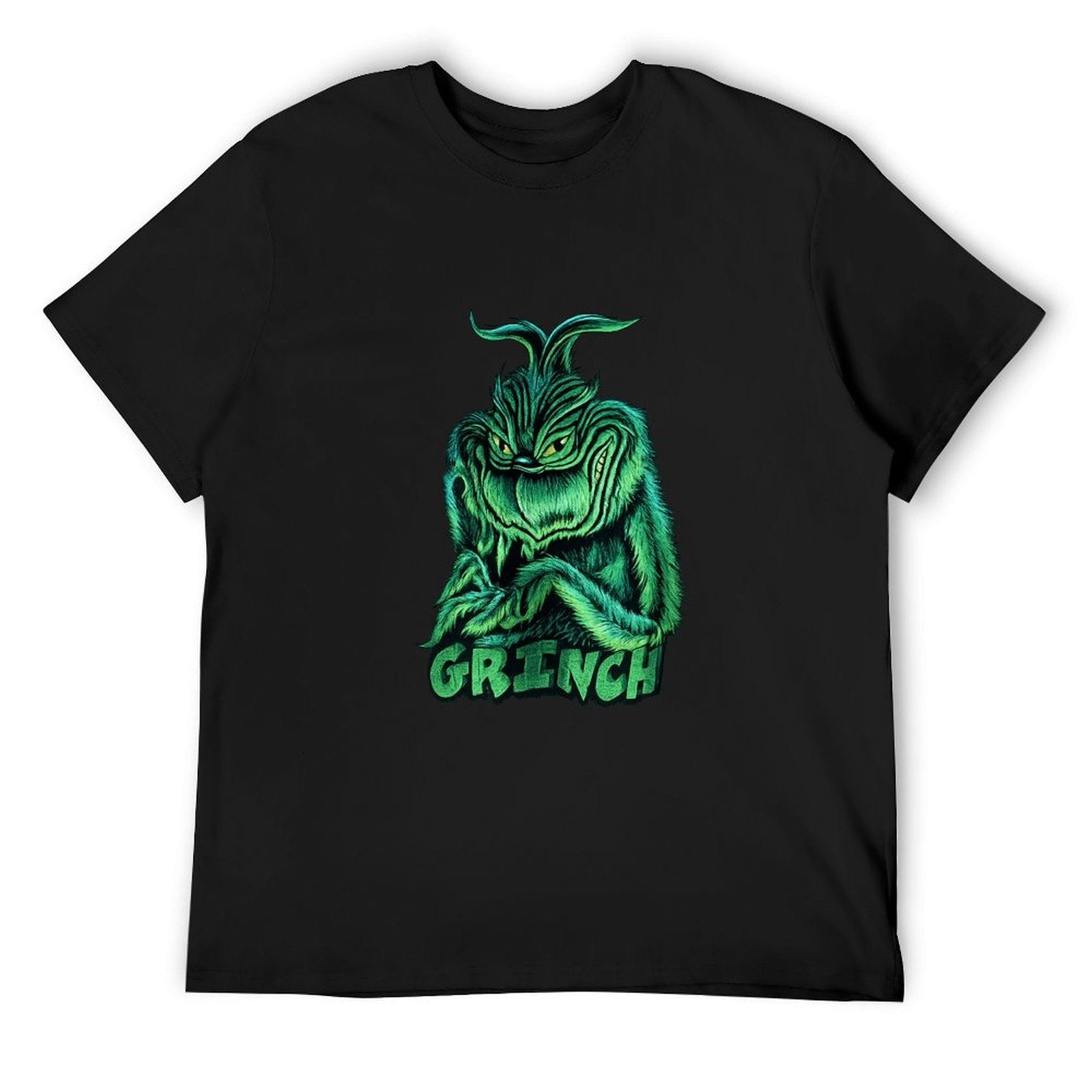 Grinch Character Graphic Black T-Shirt