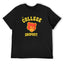The College Dropout Bear Graphic Black T-Shirt