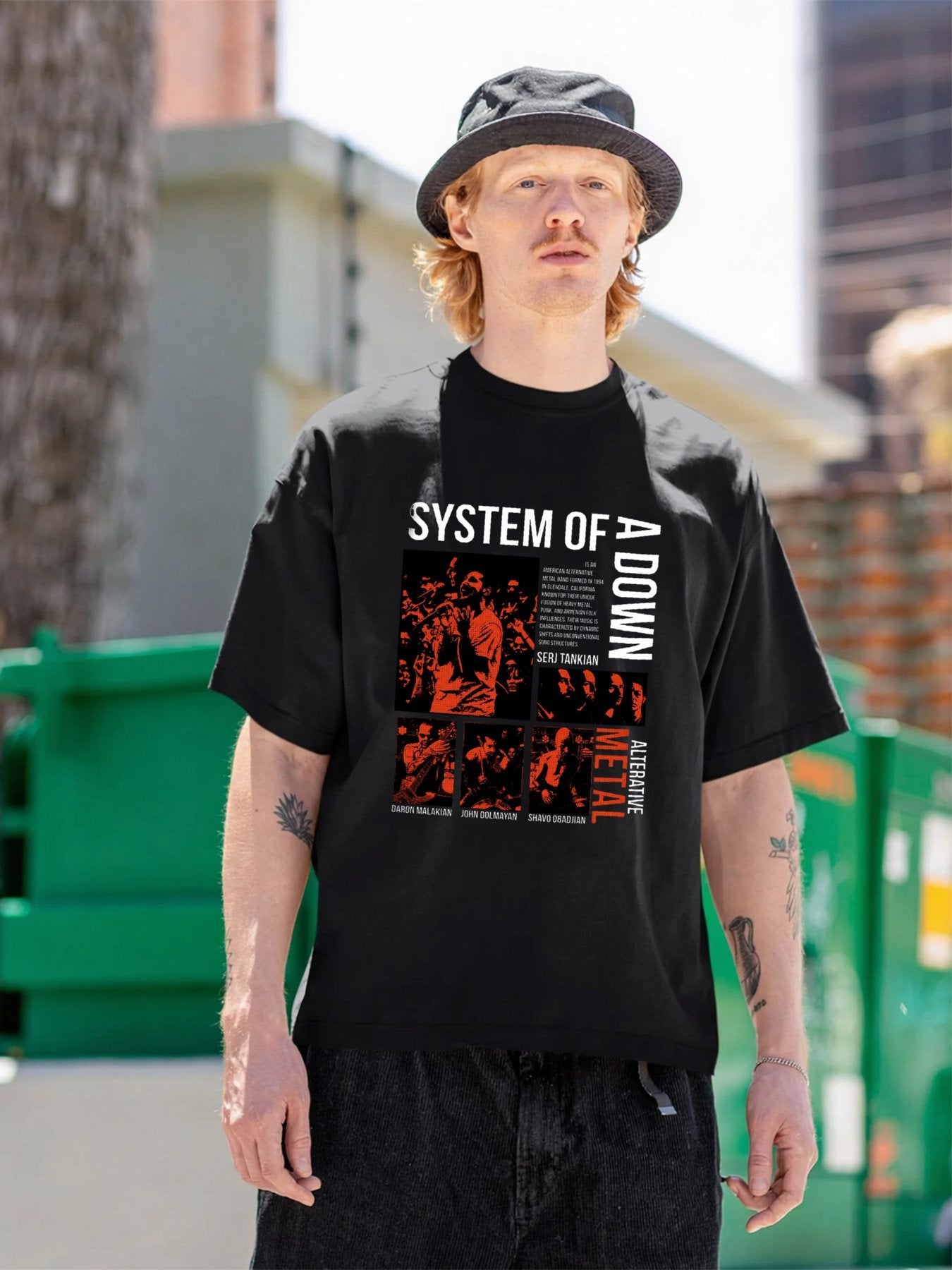 System of a Down Alternative Rock Collage T-Shirt