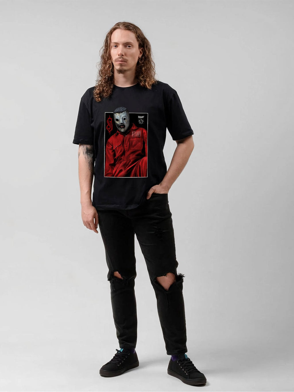 Slipknot Masked Figure Dark Stage Graphic T-Shirt
