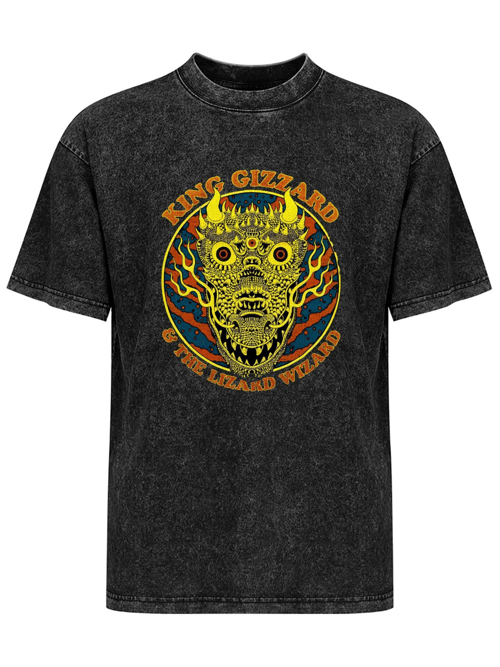 Vintage Washed King Gizzard & The Lizard Wizard Monster Graphic T-Shirt