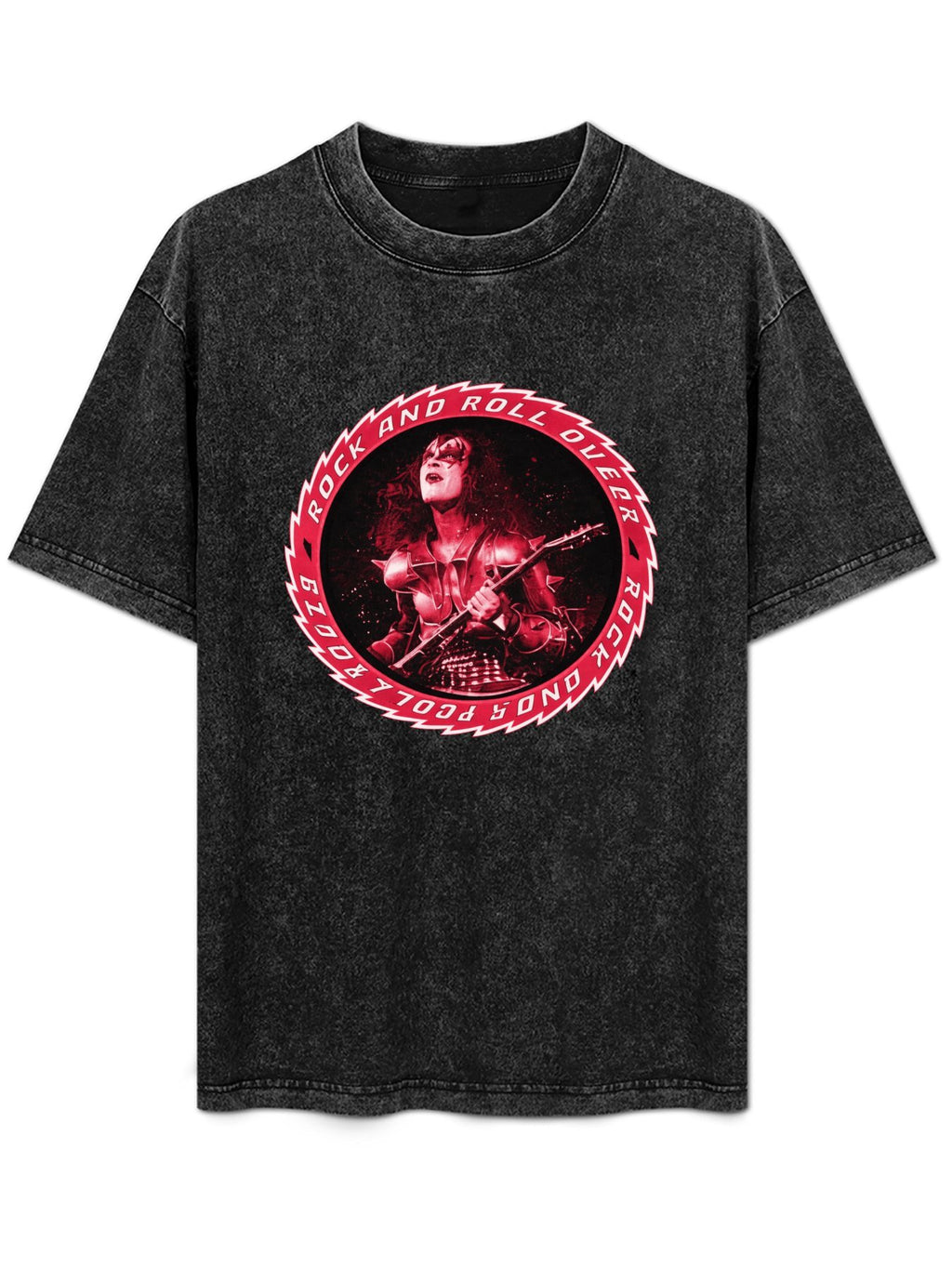 KISS Rock and Roll Over Guitarist Graphic T-Shirt