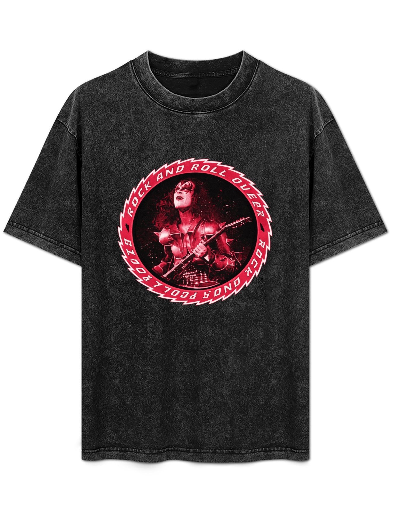 KISS Rock and Roll Over Guitarist Graphic T-Shirt