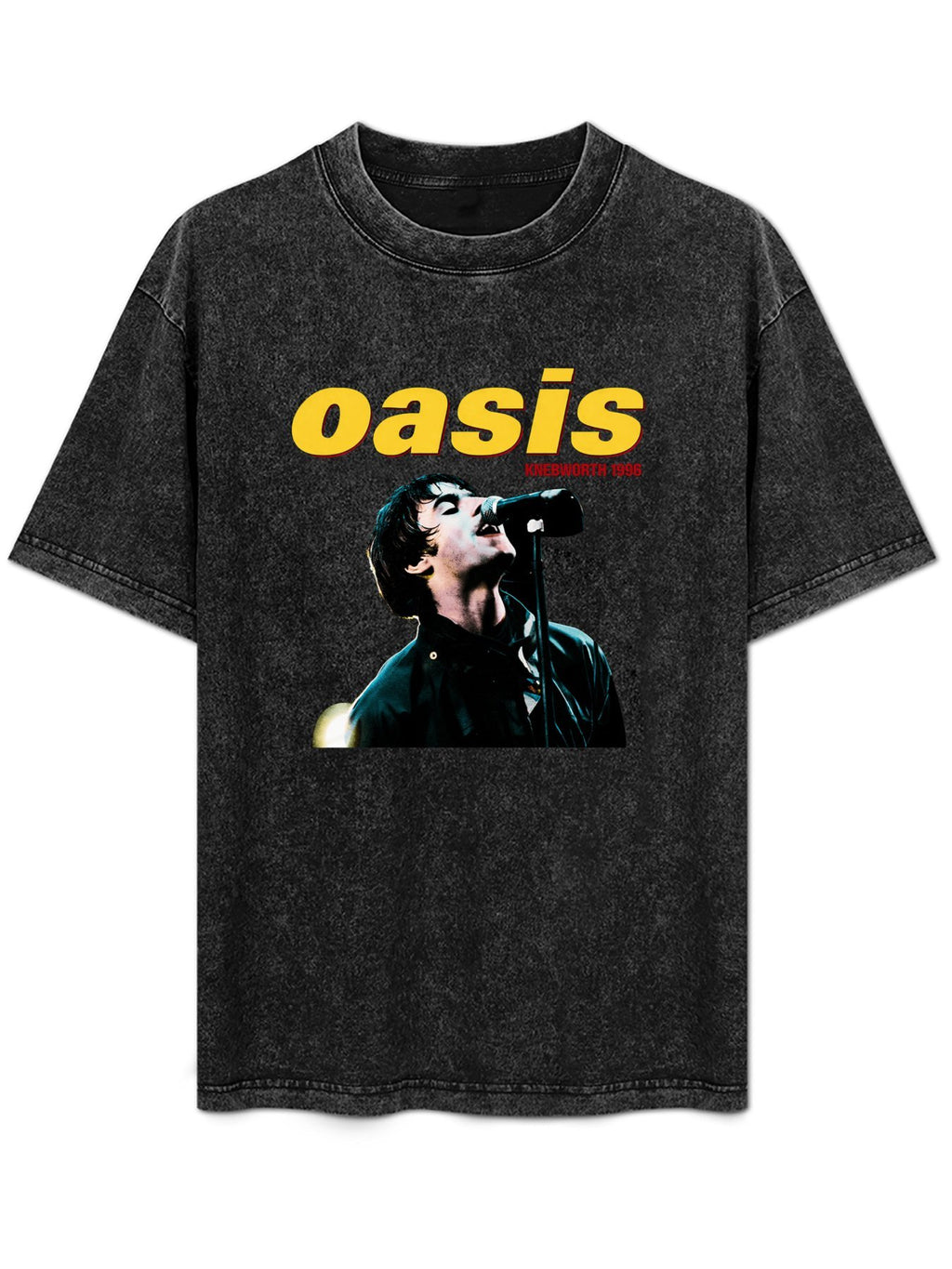 Vintage Washed Oasis Knebworth 1996 Singer Graphic T-Shirt
