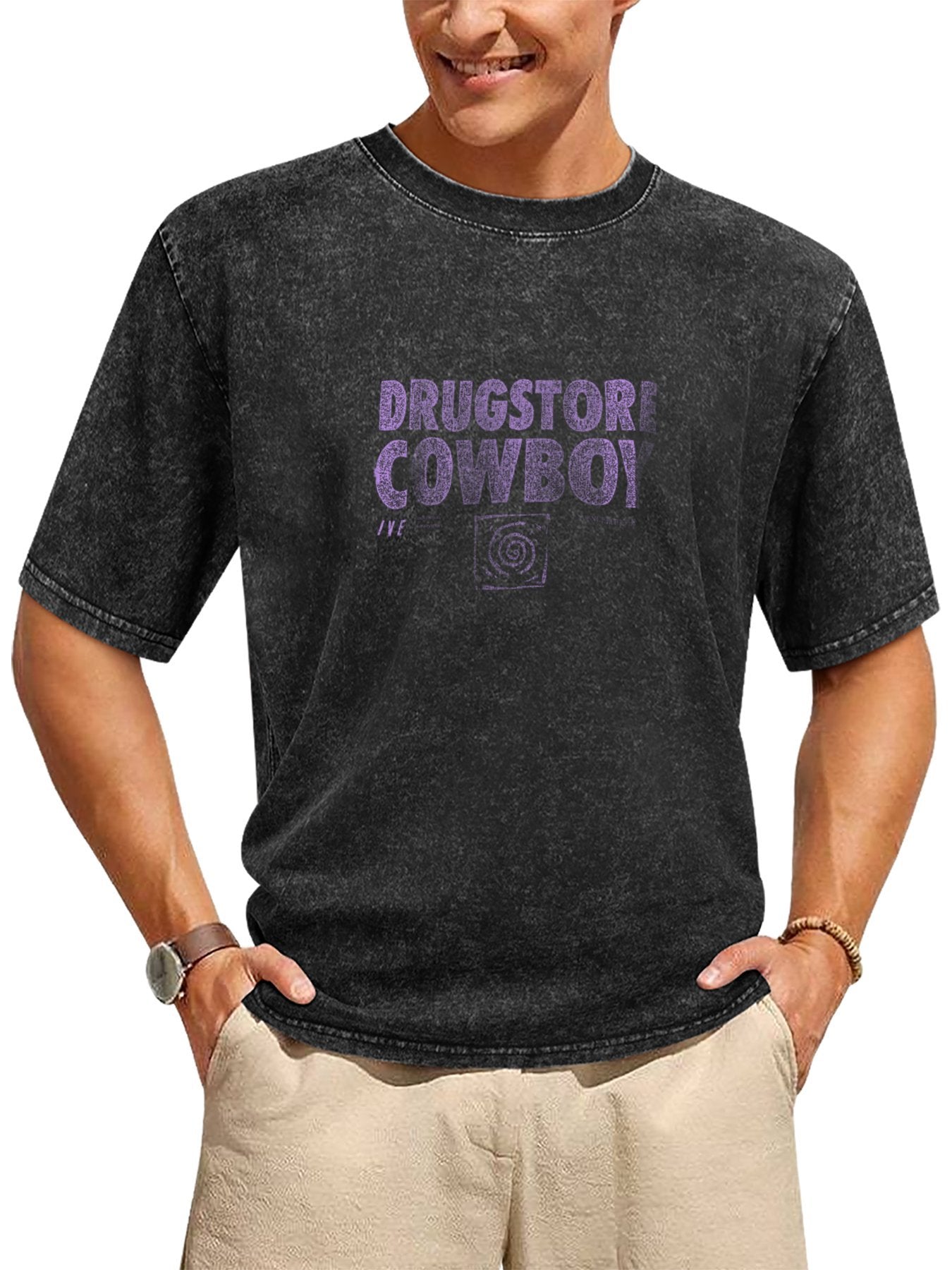 Drugstore Cowboy Graphic Washed T-Shirt