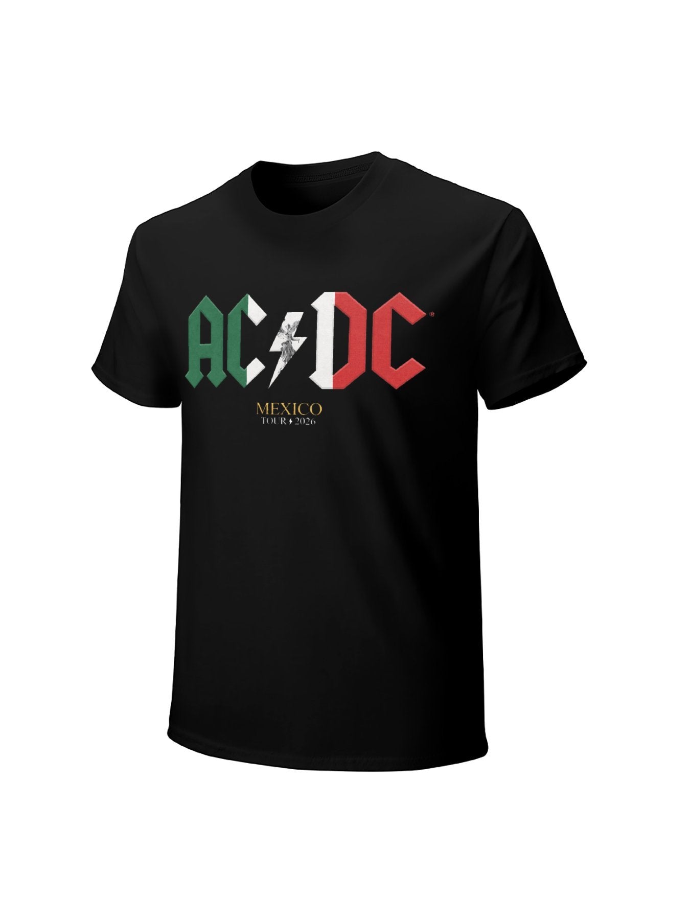 AC/DC Mexico Flag Logo Tour 2026 T-Shirt