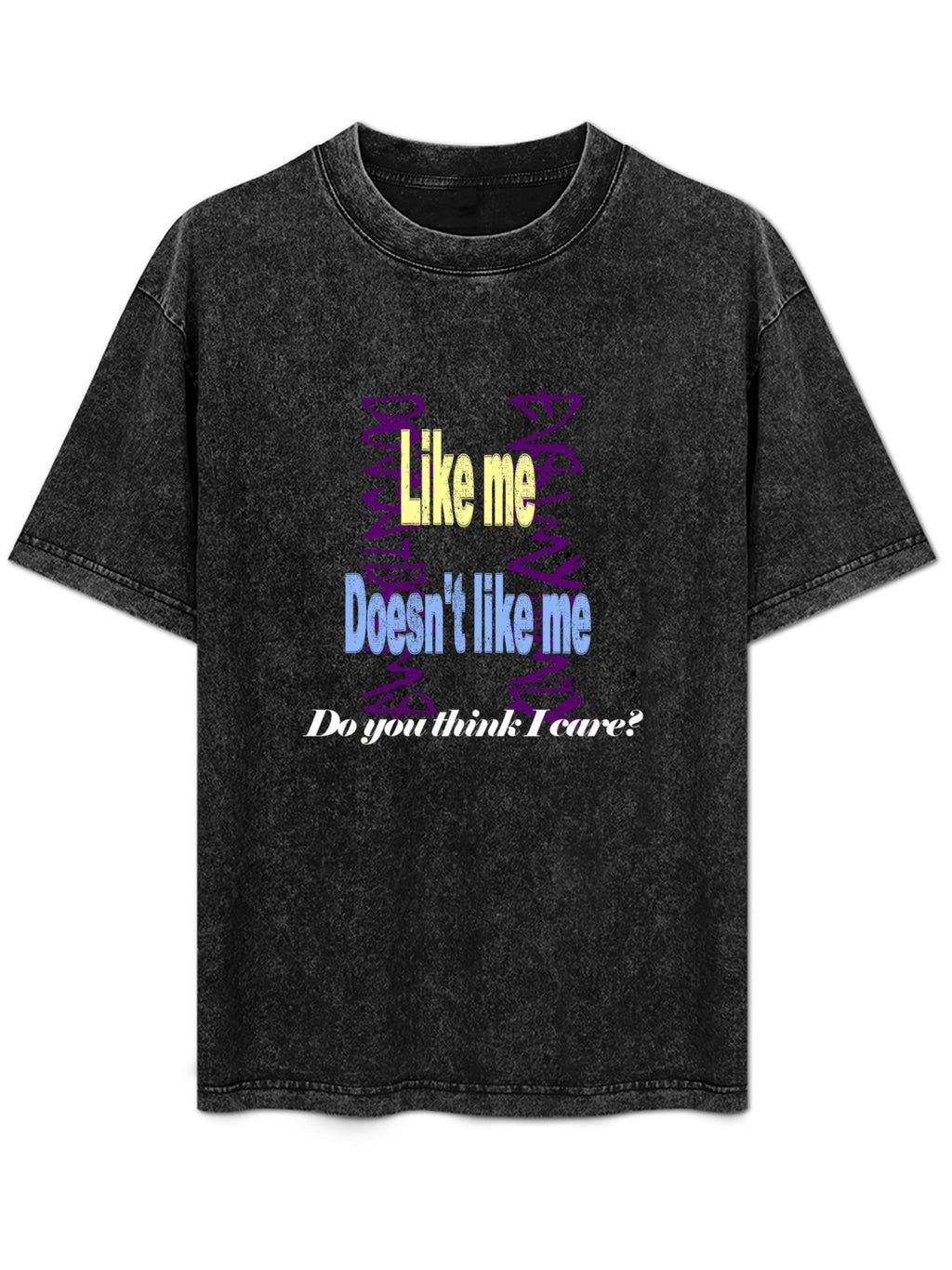 Like Me Slogan Vintage Washed T-Shirt