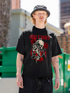 Guns N’ Roses Skull Guitar Rose Graphic T-Shirt