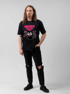 Green Day Cartoon Cat Punk Graphic T-Shirt