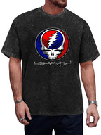 Vintage Washed Grateful Dead Steal Your Face Graphic T-Shirt