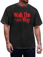 Aerosmith Walk This Way Red Logo Graphic T-Shirt