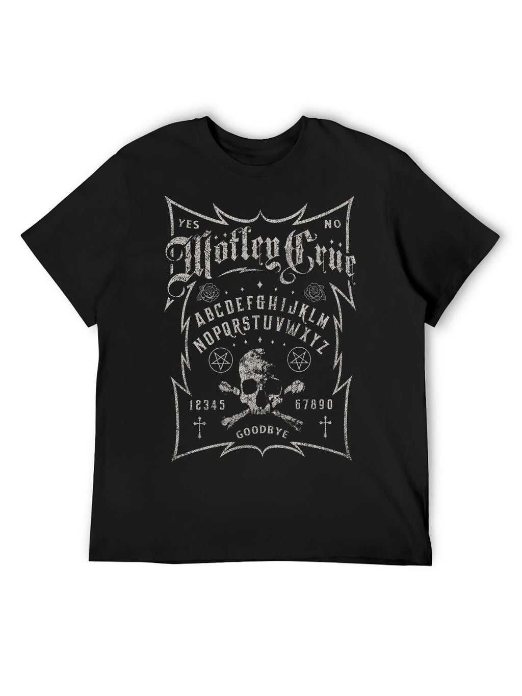 Mötley Crüe Ouija Board Skull Graphic T-Shirt