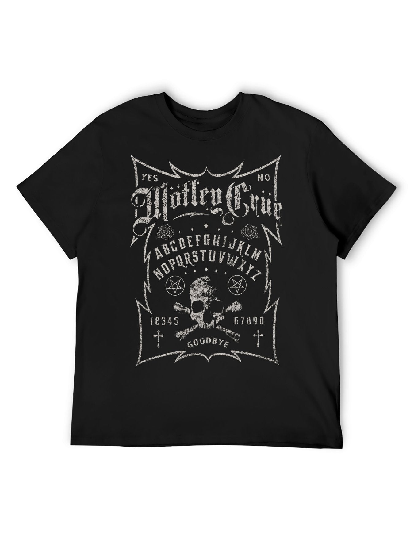 Mötley Crüe Ouija Board Skull Graphic T-Shirt
