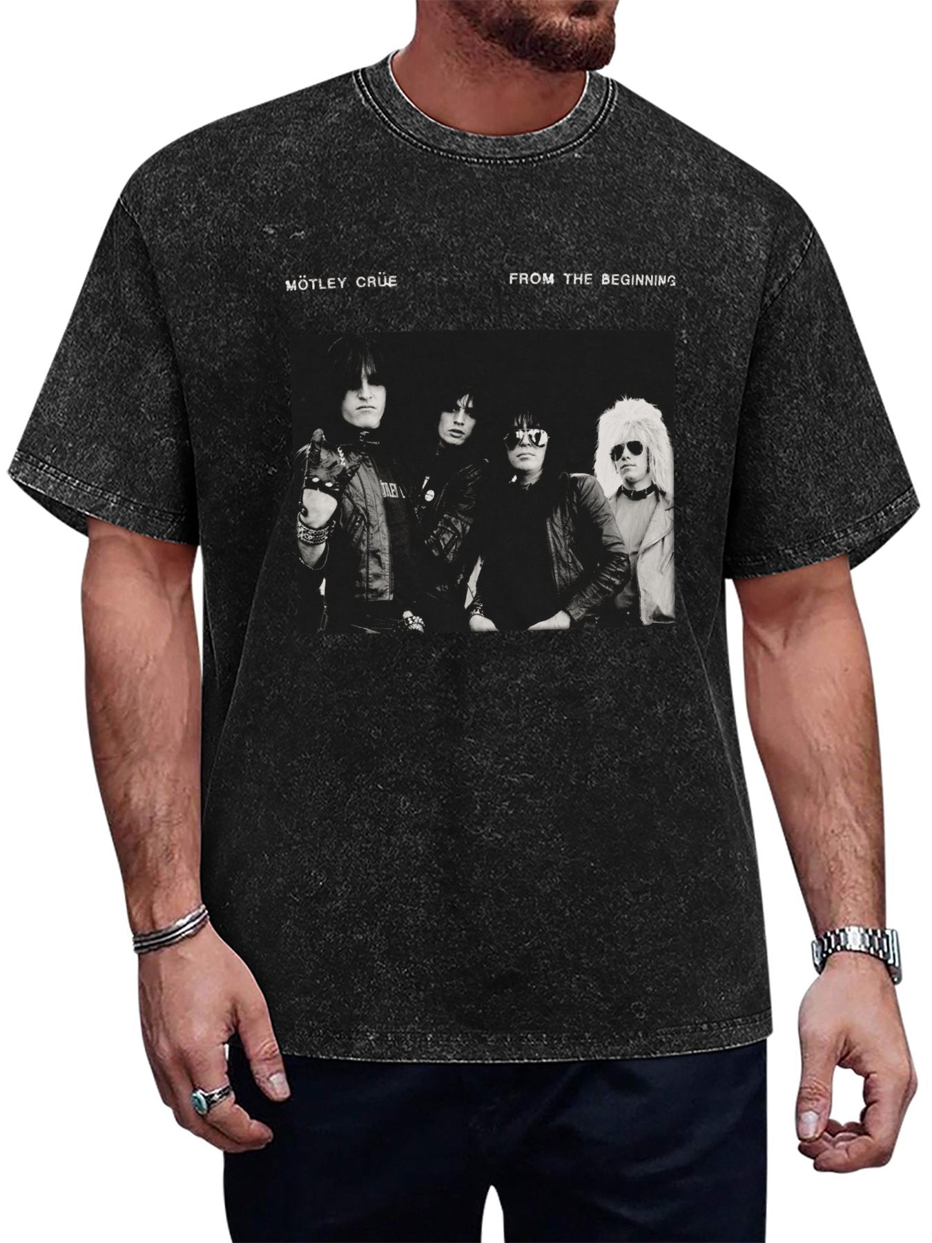 Mötley Crüe From the Beginning Band Photo T-Shirt