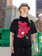 Gorillaz Pink Elephant Character Graphic T-Shirt