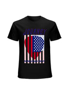 Journey USA Flag Heart Summer Stadium Tour 2024 Graphic T-Shirt