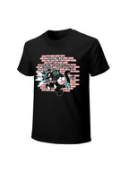 Punk Bunny Coffee Street Cartoon Graphic T-Shirt