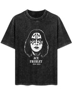 Ace Frehley Memorial Portrait Graphic T-Shirt