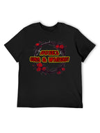Roses Guns & Whiskey Thorn Wreath Graphic T-Shirt