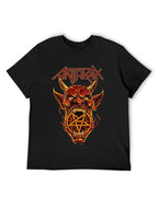 Anthrax Fiery Devil Pentagram T-Shirt