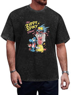 The Zippy Spiky Show Graphic Washed T-Shirt