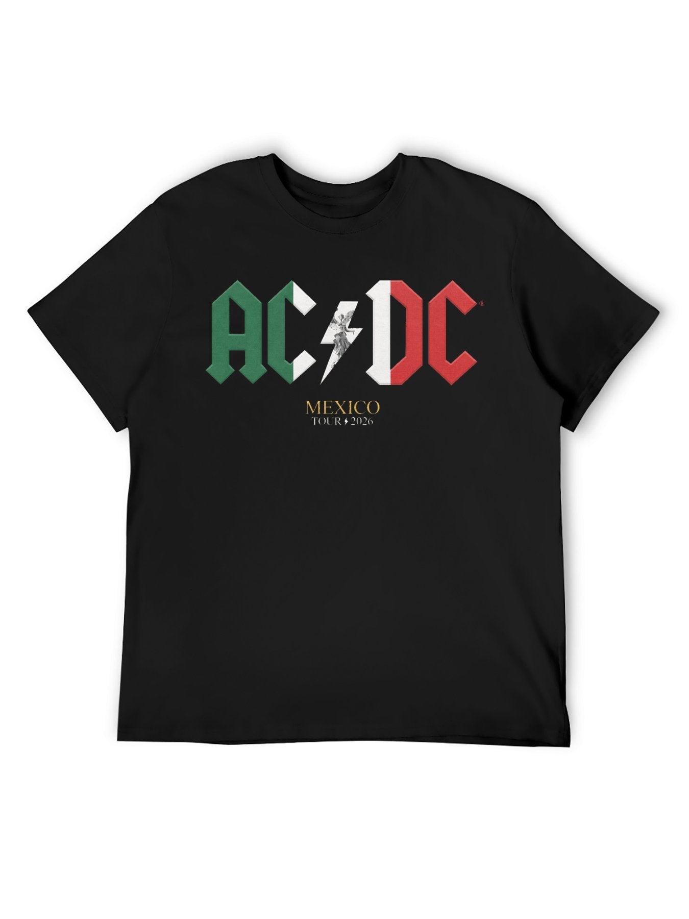 AC/DC Mexico Flag Logo Tour 2026 T-Shirt