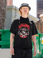 Mayhem Skull Flame Black Metal T-Shirt