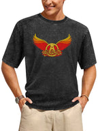 Aerosmith Sunset Winged Logo Graphic T-Shirt