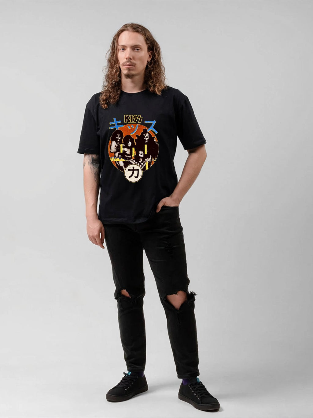 KISS Band Portrait Japanese Vintage T-Shirt