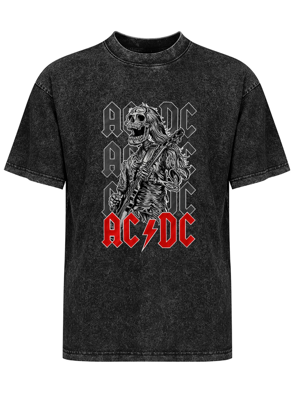AC/DC Skeleton Guitarist Graphic T-Shirt