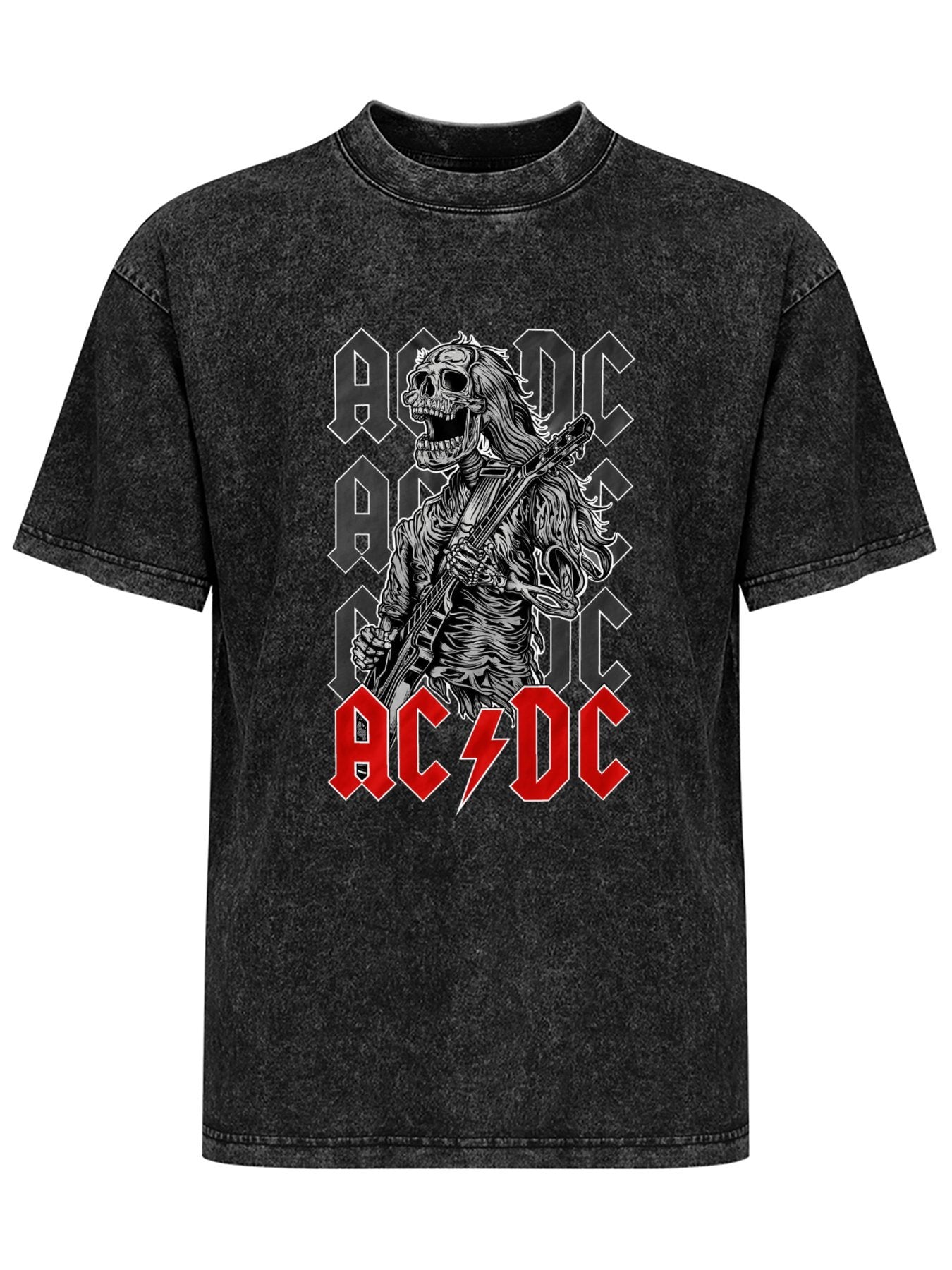 AC/DC Skeleton Guitarist Graphic T-Shirt