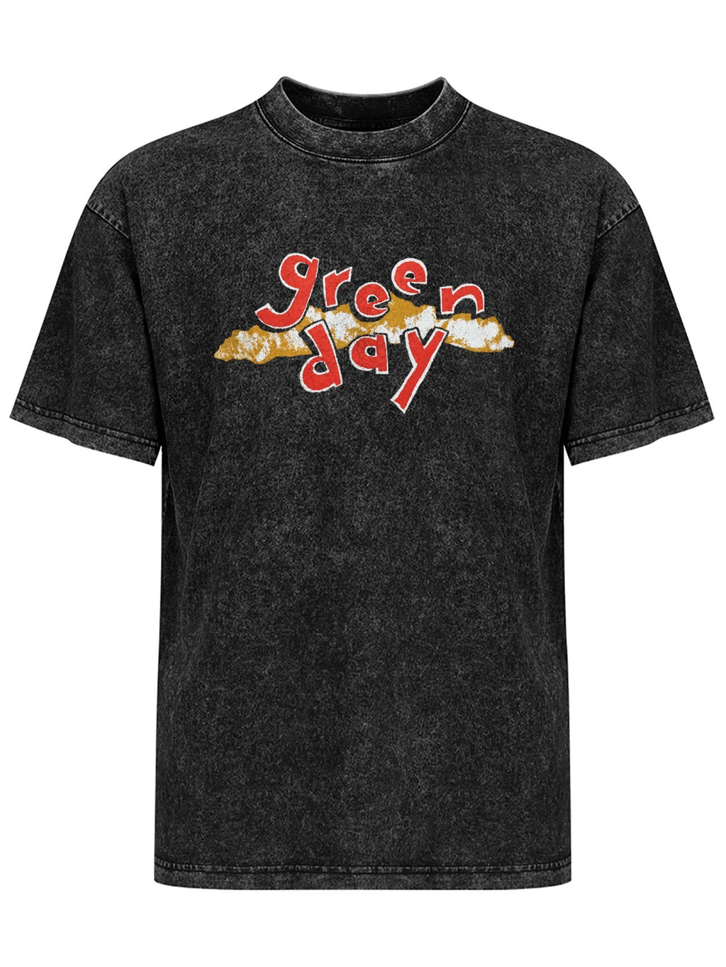 Green Day Distressed Red Logo Graphic T-Shirt