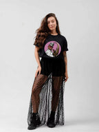 Gorillaz Pink Circle Character Graphic T-Shirt