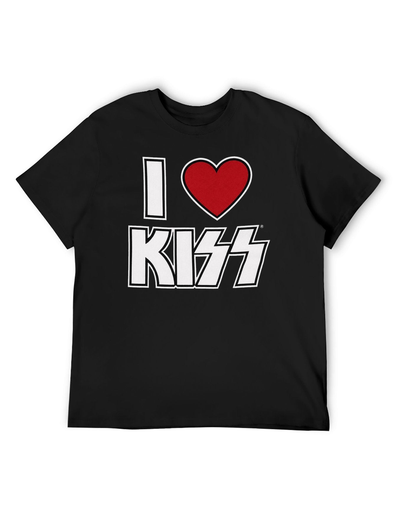KISS I Love KISS Heart Logo Graphic T-Shirt