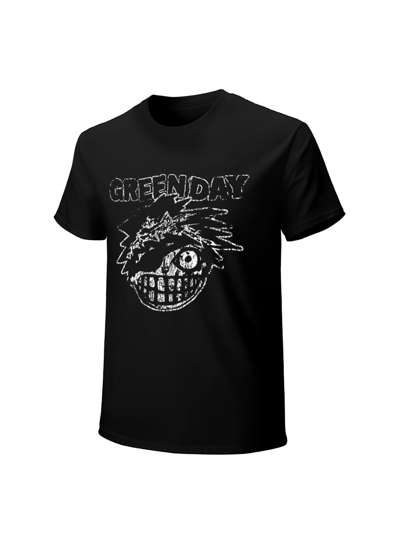 Green Day Distressed Punk Face Vintage Graphic T-Shirt