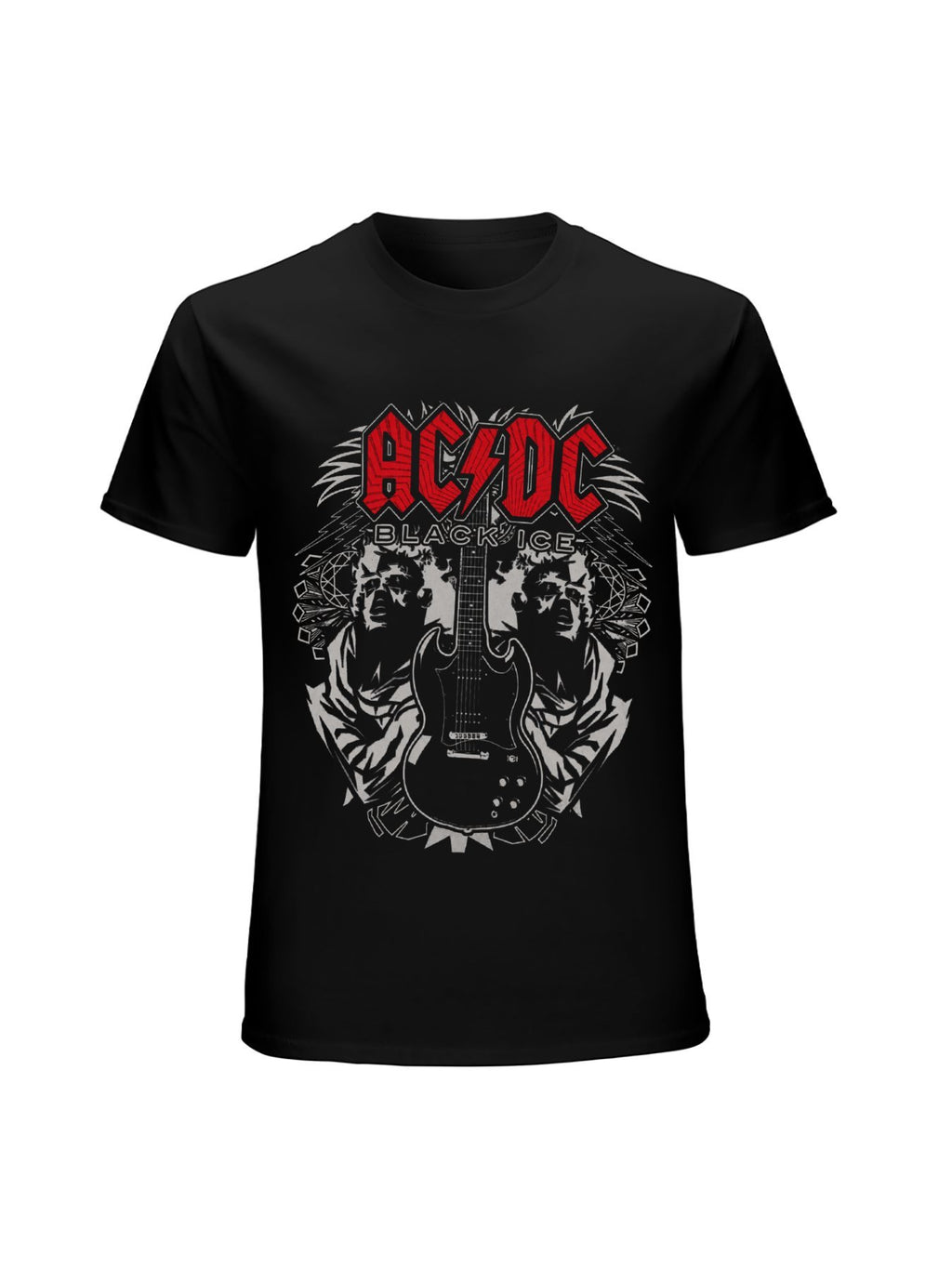 AC/DC Black Ice Guitar Graphic T-Shirt