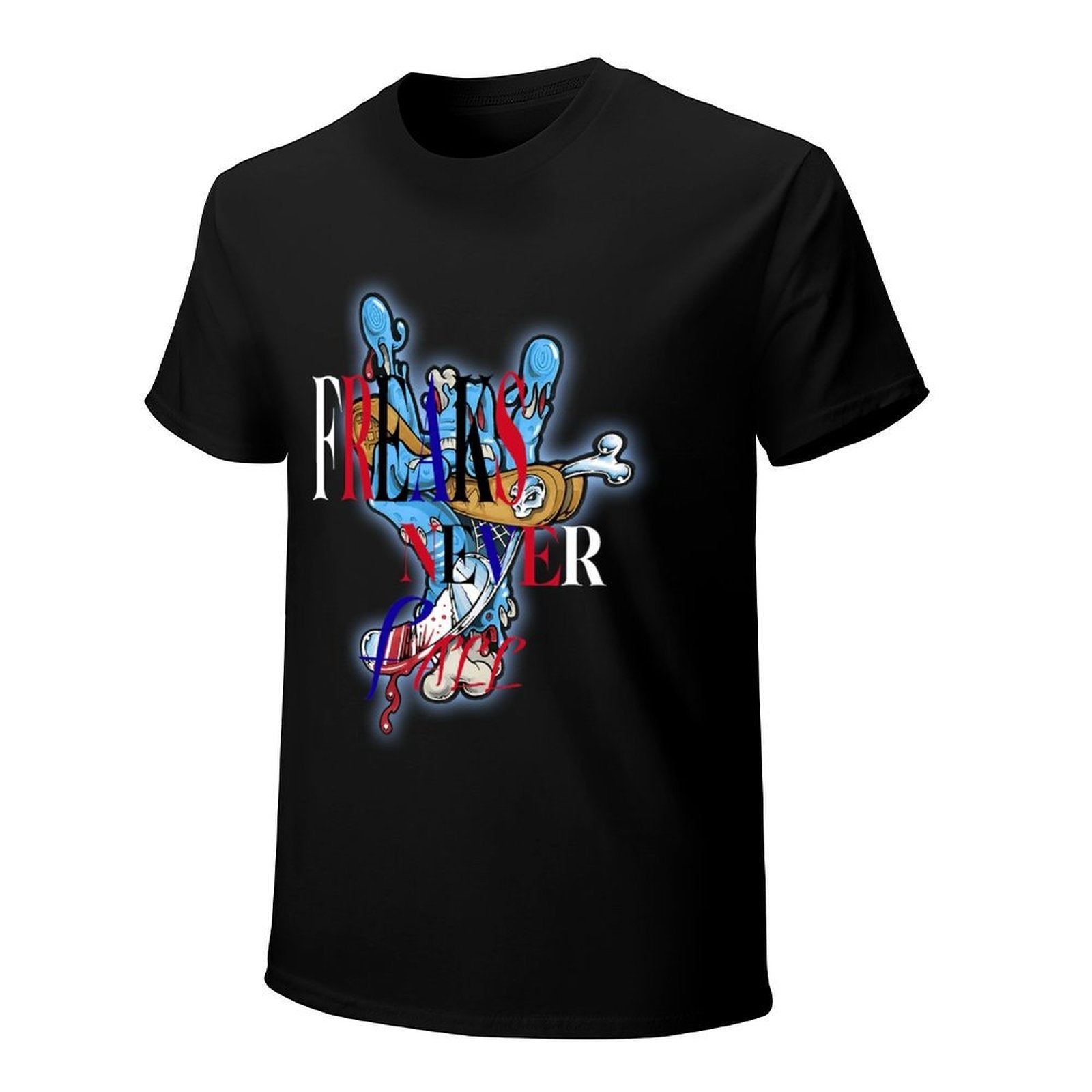 Friends Never Lose Graphic Black T-Shirt