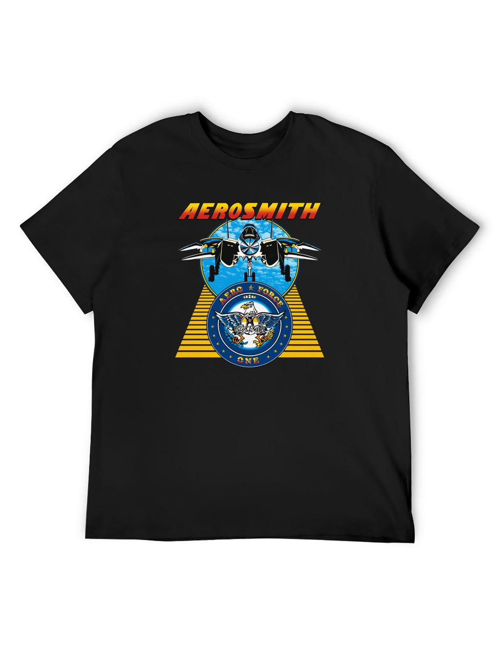 Aerosmith Jet Eagle Military Tour Graphic T-Shirt