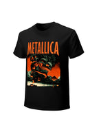 Metallica Fiery Skull Cloud Graphic T-Shirt