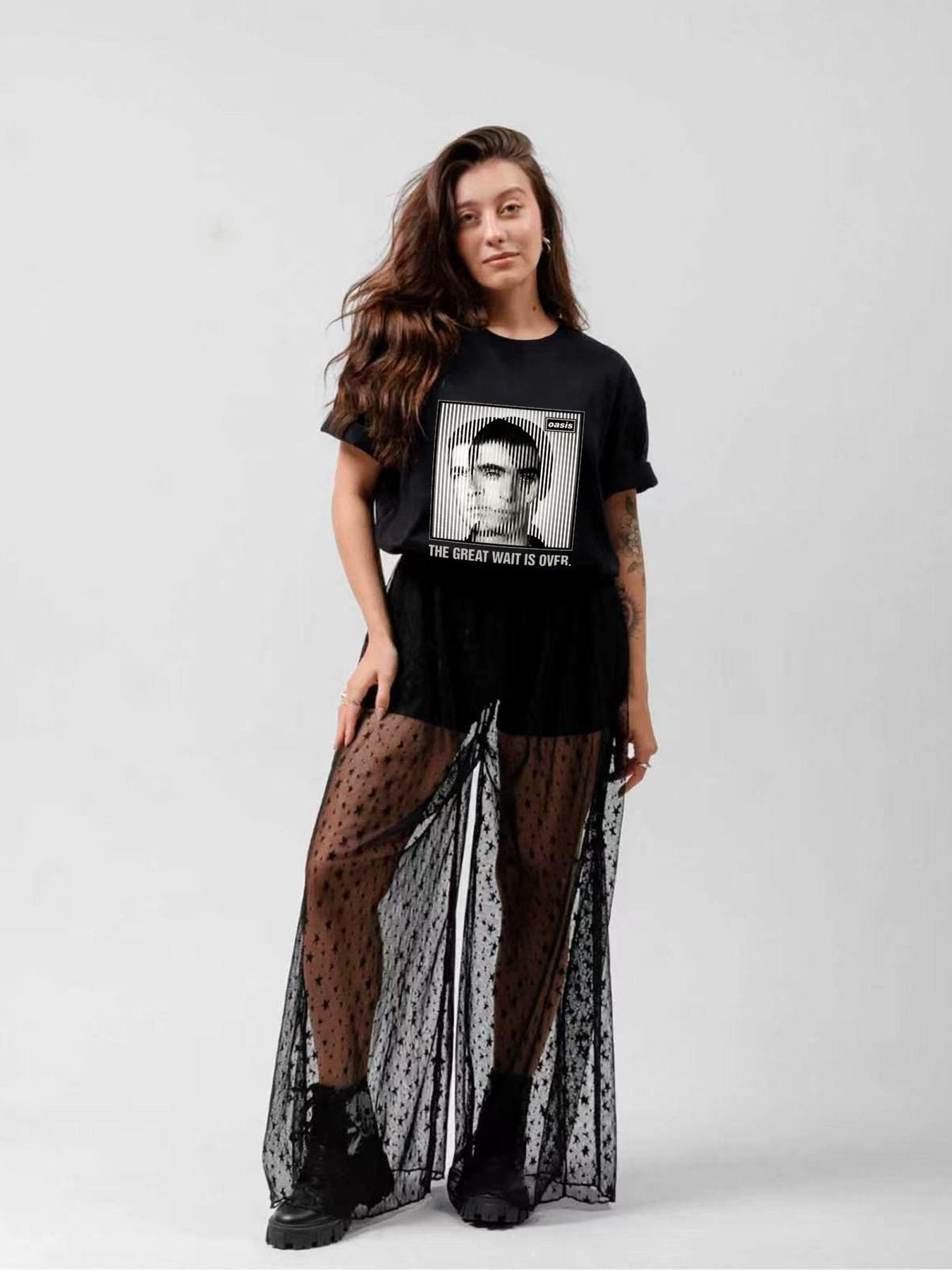 Oasis “The Great Wait Is Over” Portrait Graphic T-Shirt